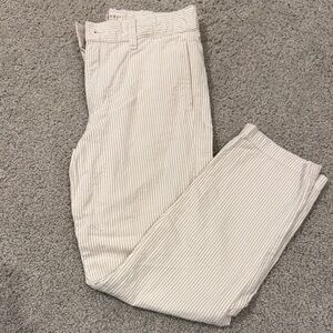 Kids' Striped Casual Pants in Cream - Lightweight Everyday Bottoms